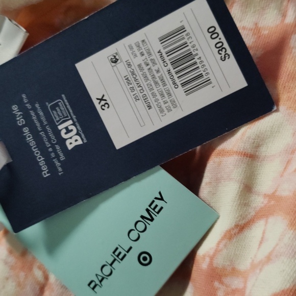 Plus Size peach tie dye sweatshirt - Picture 8 of 8